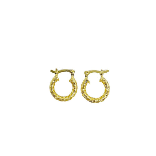 GoldFi - 18k Gold Filled 15mm Twisted Hoop Earrings For Wholesale And Jewelry Supplies