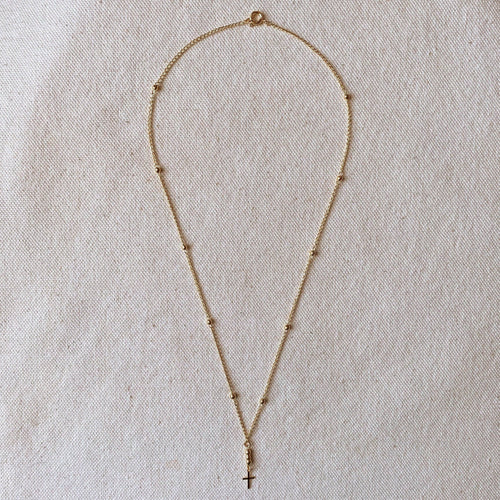 GoldFi - 18k Gold Filled Simple Cross Necklace