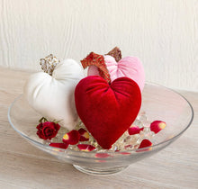 Handmade Velvet Heart -Red