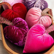 Handmade Velvet Heart -Luxe Berry
